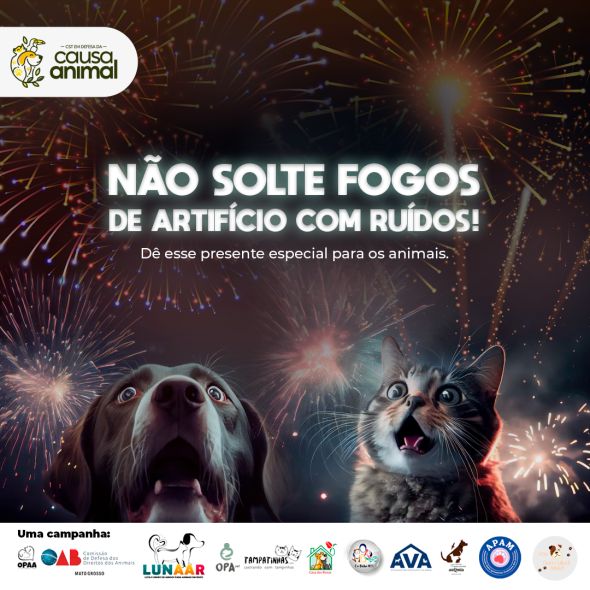 Prefeitura de Cuiab | Prefeitura de Cuiab refora campanha No Solte Fogos de Artifcios com Rudos"