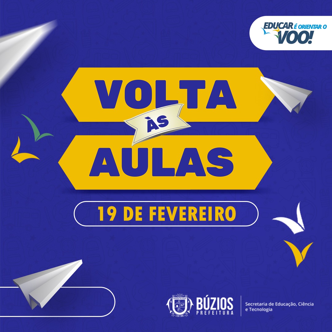 Aulas na rede municipal de ensino iniciam em 19 de fevereiro