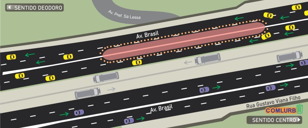 Avenida Brasil terá interdições na altura de Coelho Neto para construção de passarela - Prefeitura da Cidade do Rio de Janeiro