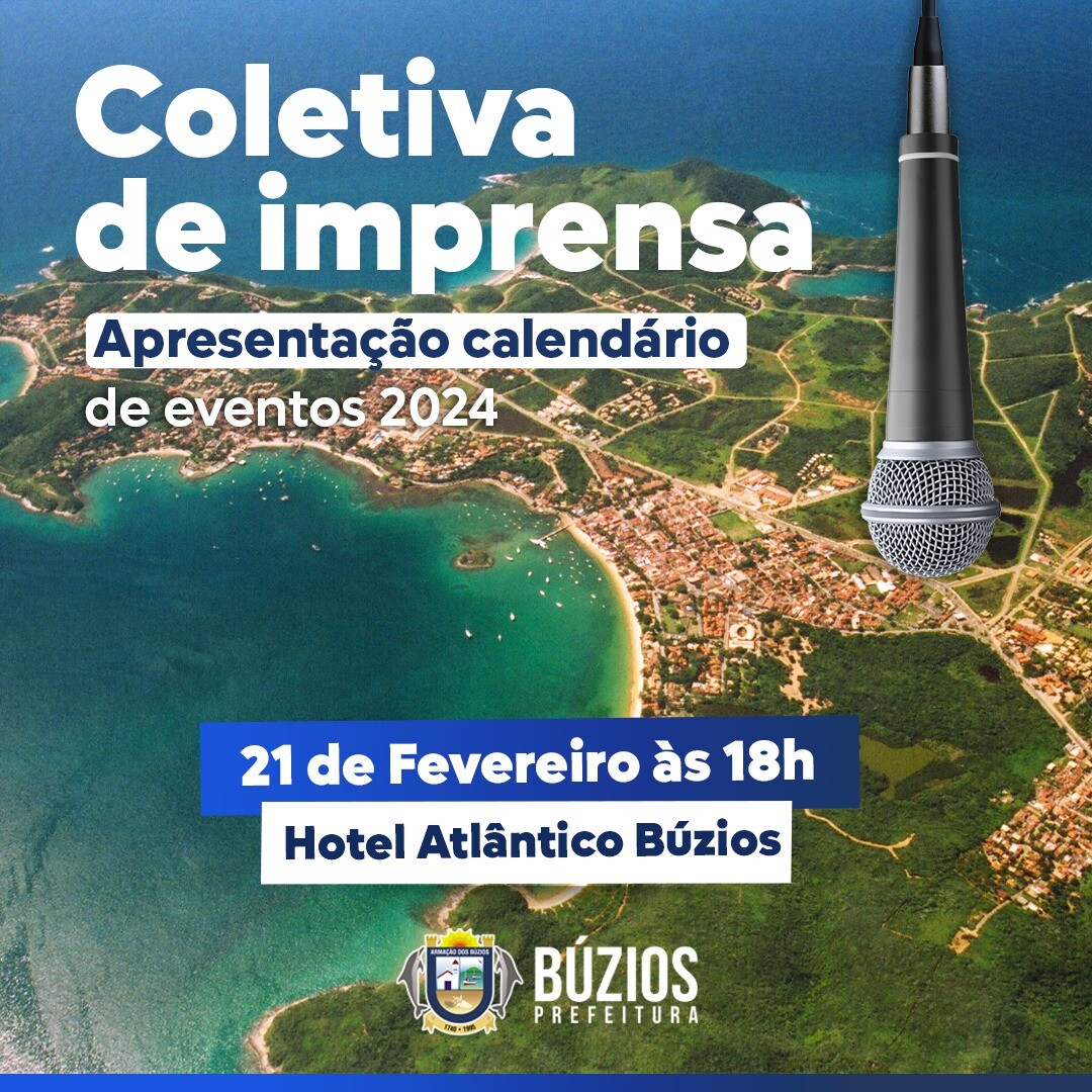 Convite: Lançamento do Calendário de Eventos de Búzios 2024