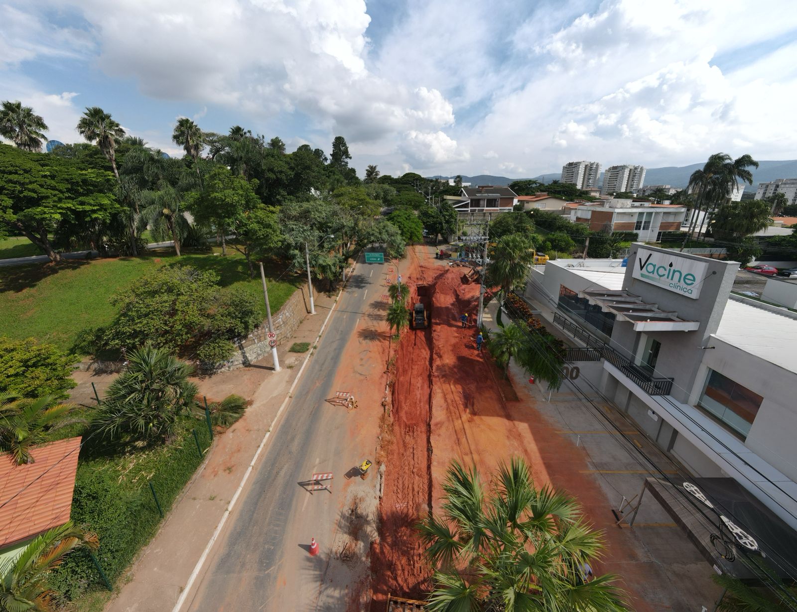 Para obras, DAE interdita rua dos Cristais, no Jardim Ana Maria